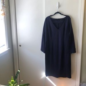 Navy slit sleeve Eloquii Dress